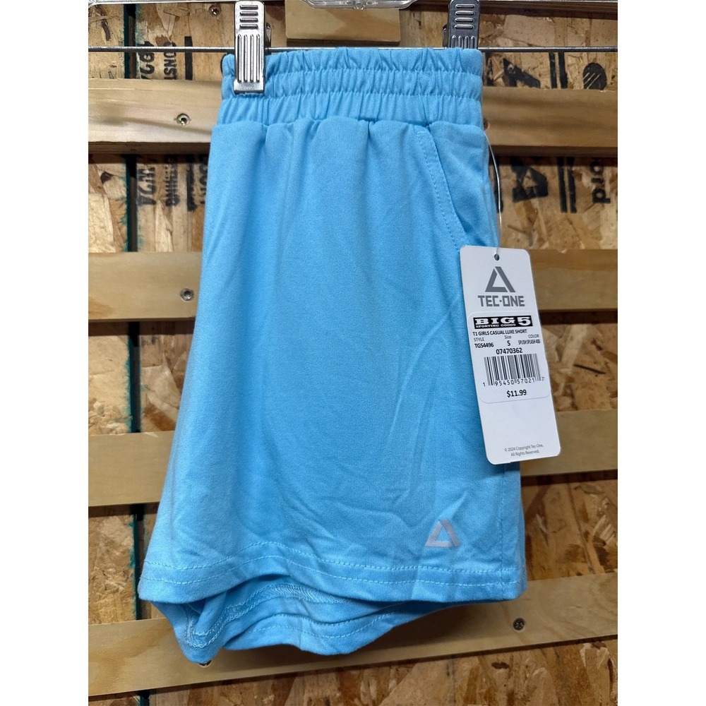 TEC-ONE Girls' Casual Luxe Shorts - Splish Splash, Small